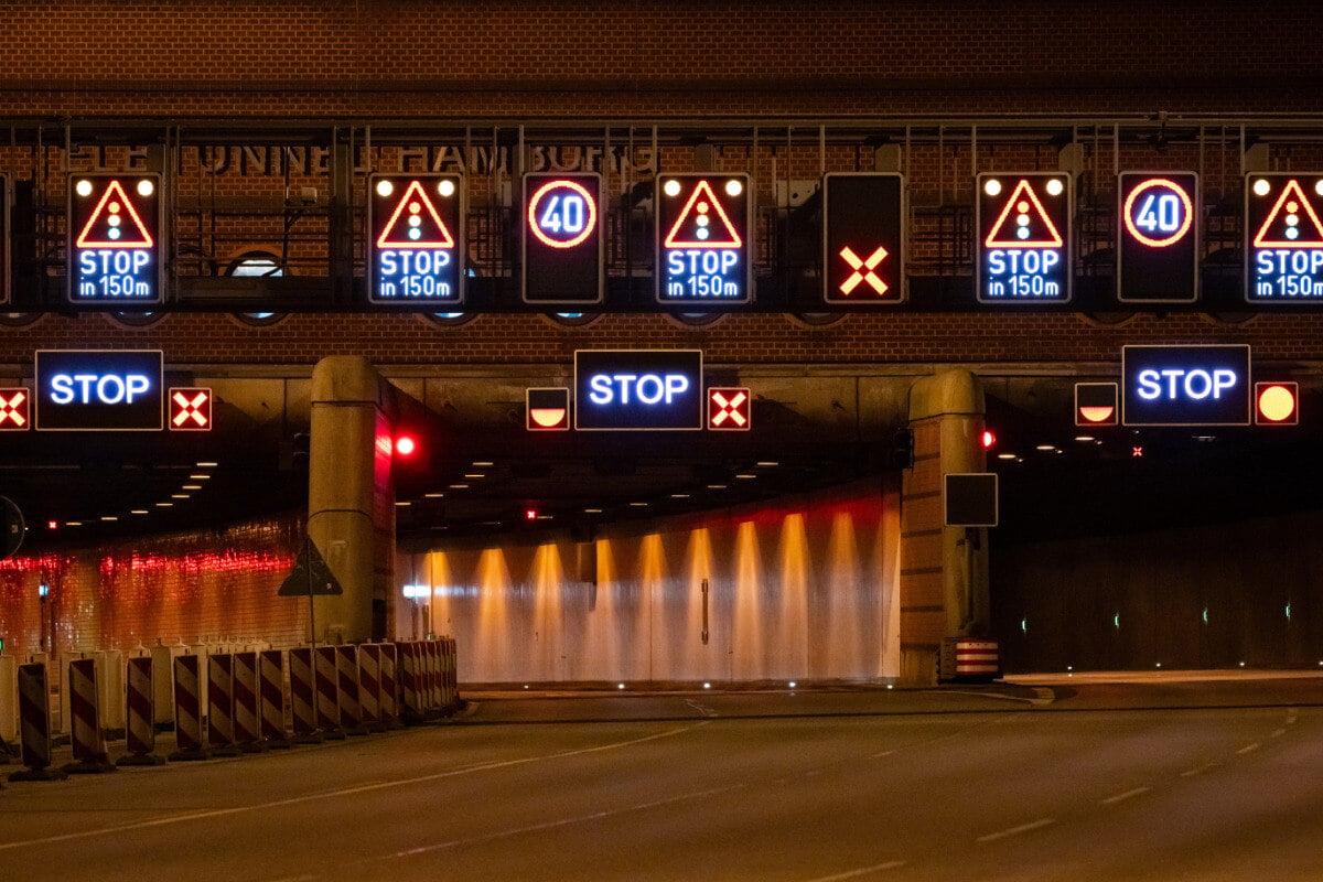 Photo: tag24.de A7 and Elbtunnel in Hamburg Fully Closed This Weekend