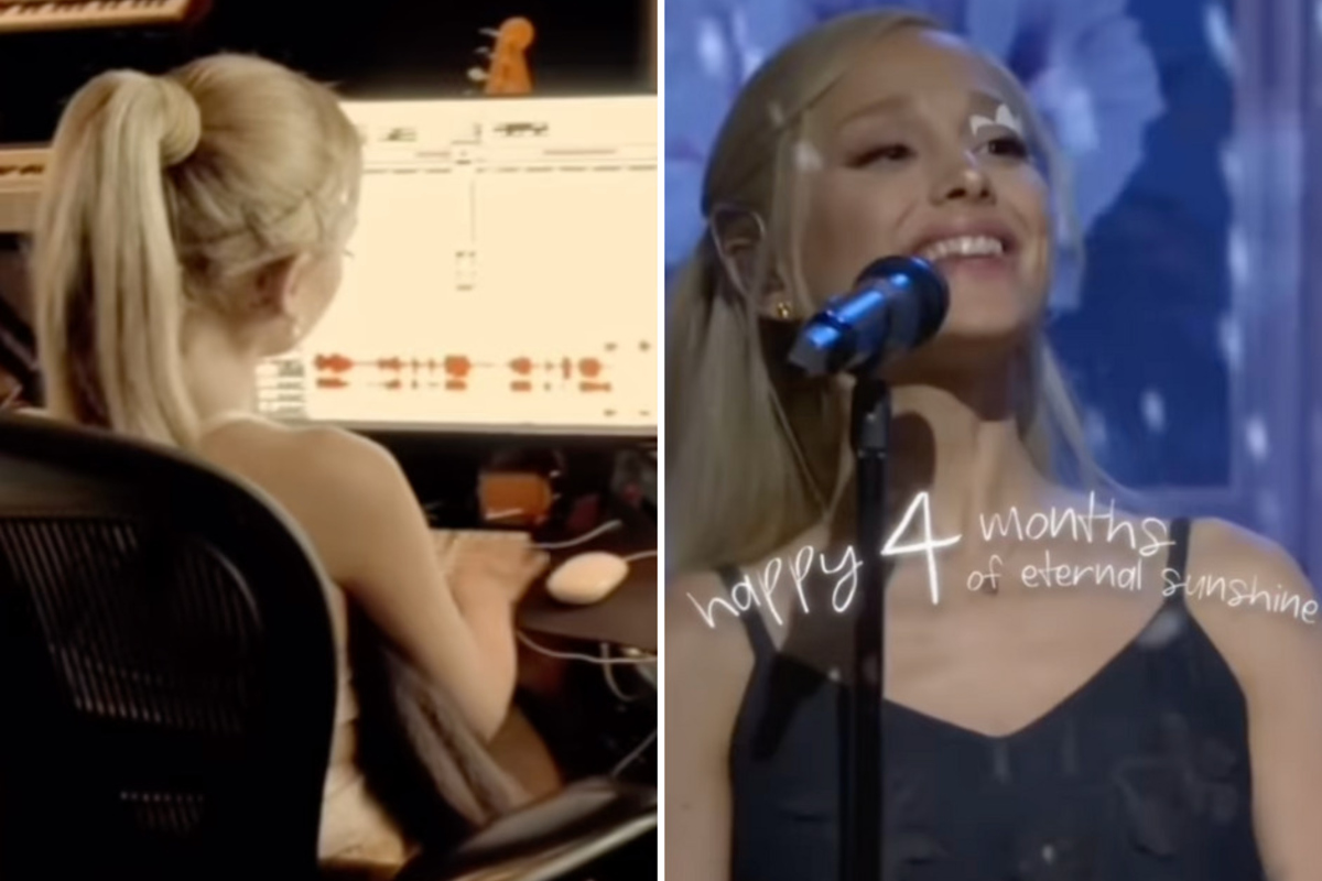 Ariana Grande shares unseen studio session for eternal sunshine anniversary