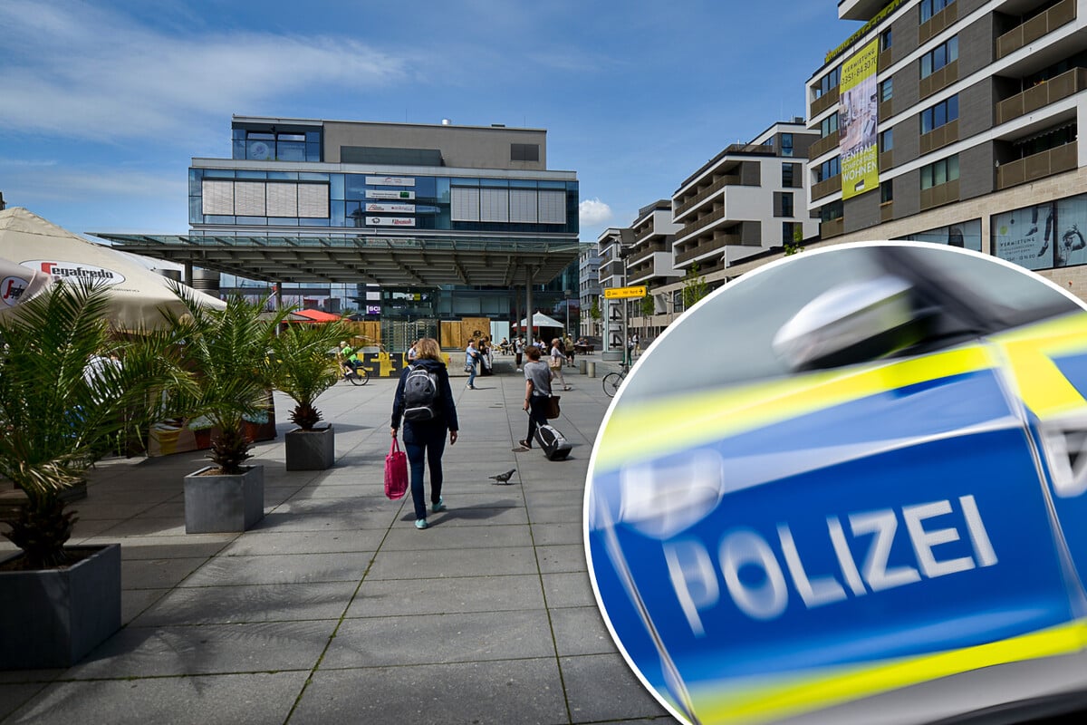 Alarm in der Dresdner Innenstadt! Mann bedroht Passanten mit Messer