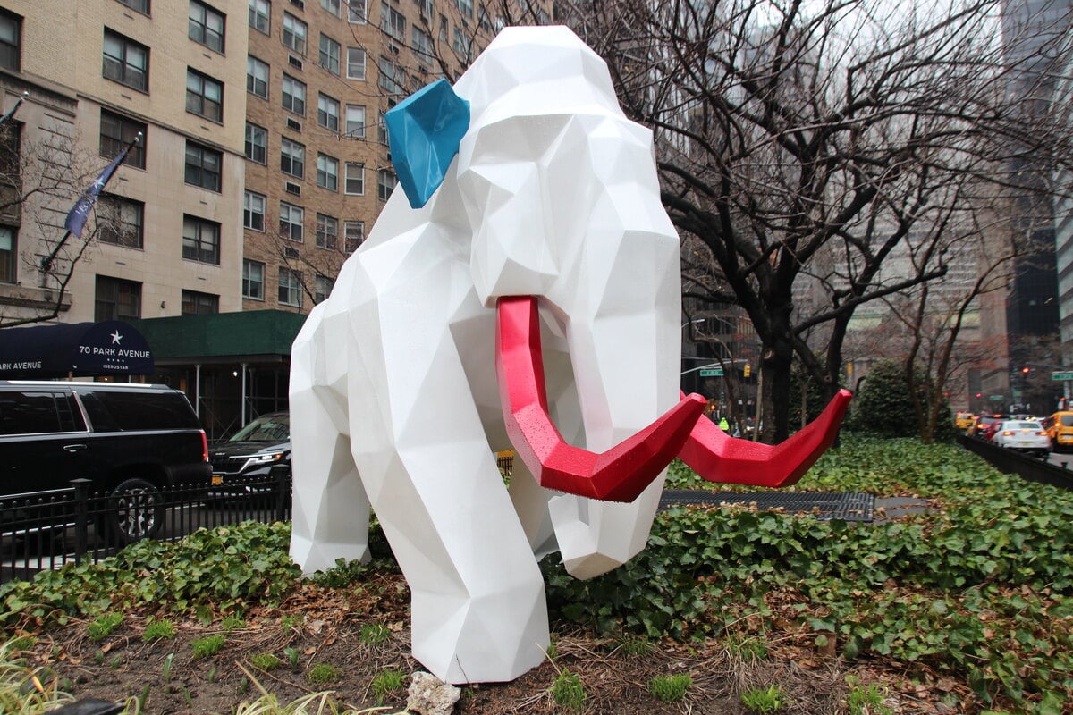 Mammoth on the street: Spectacular art action in New York