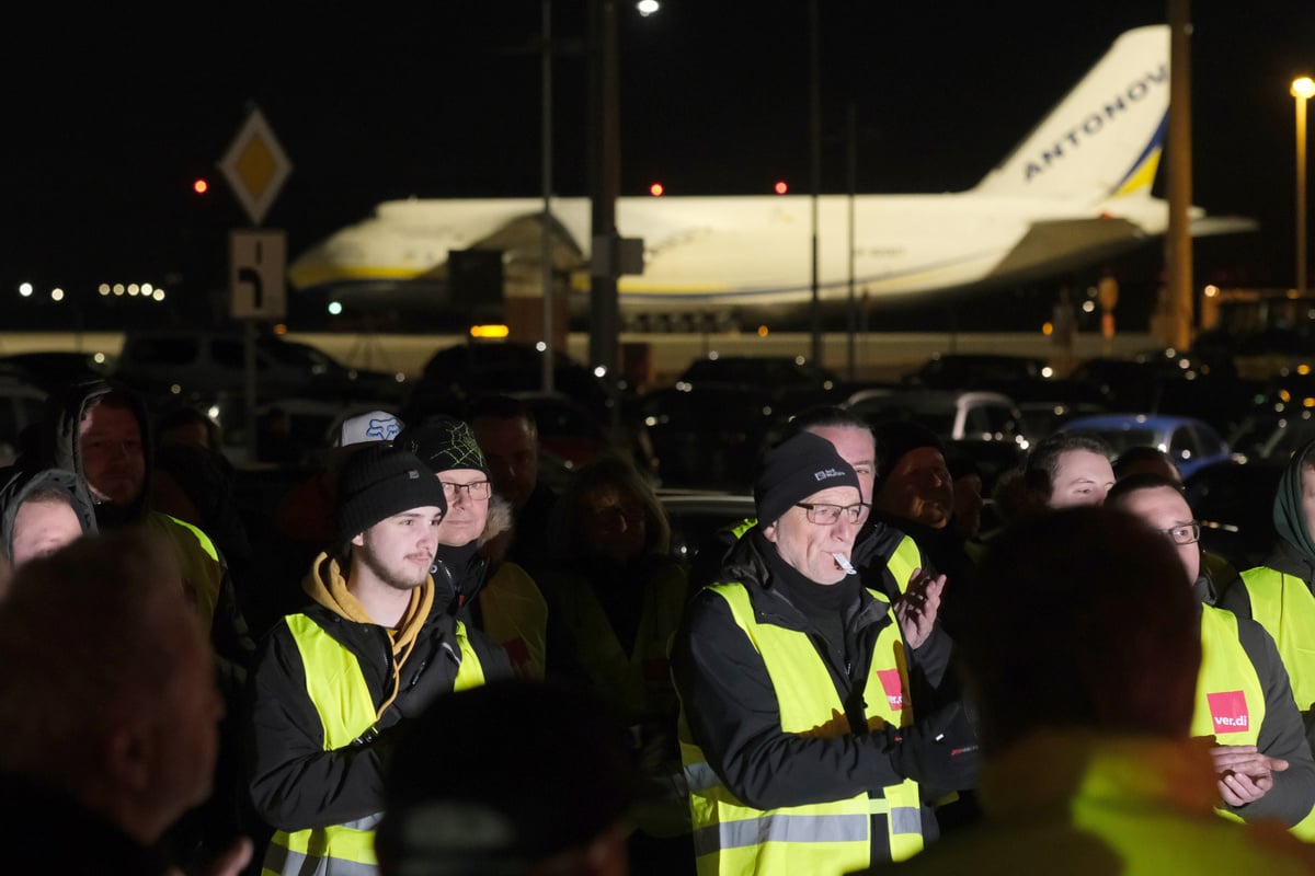 Warnstreik gestartet! Flughafen-Mitarbeiter in Leipzig, Dresden und Erfurt legen Arbeit nieder
