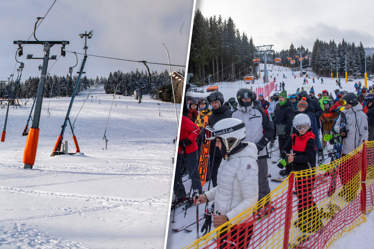 Tady máme prázdno, ale lyžařská sezóna je v ČR v plném proudu!