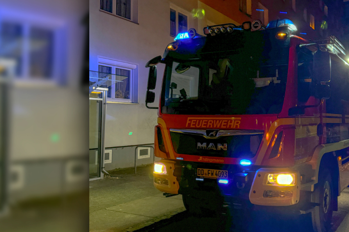 Feuerwehreinsatz in Striesen: Rentnerin nickt neben Adventskranz ein, Nachbarn reagieren