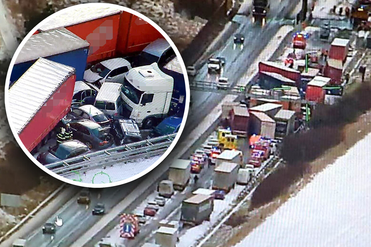 Sníh zasévá chaos: masivní kolize se 40 vozidly na české dálnici!