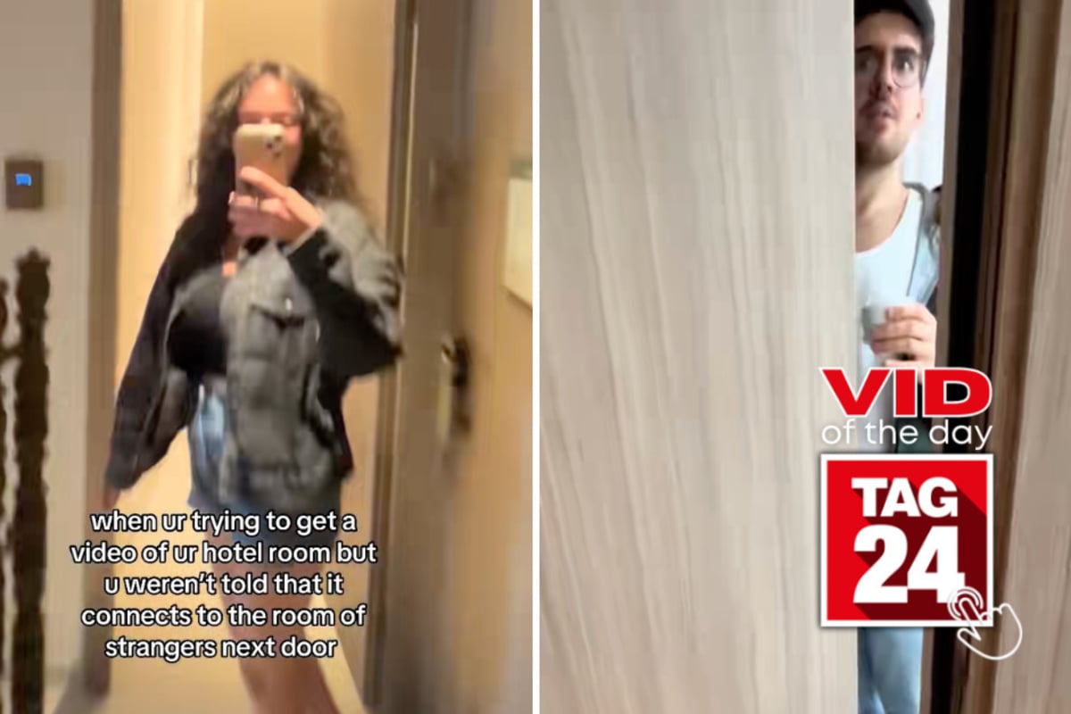 Viral Video of the Day for July 25, 2026: Hotel room tour takes hilarious turn after surprise stranger encounter!