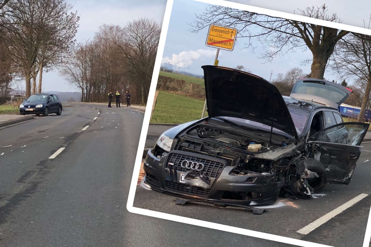 Schwerer Unfall In Stolberg Auto Ger T In Gegenverkehr Und Prallt