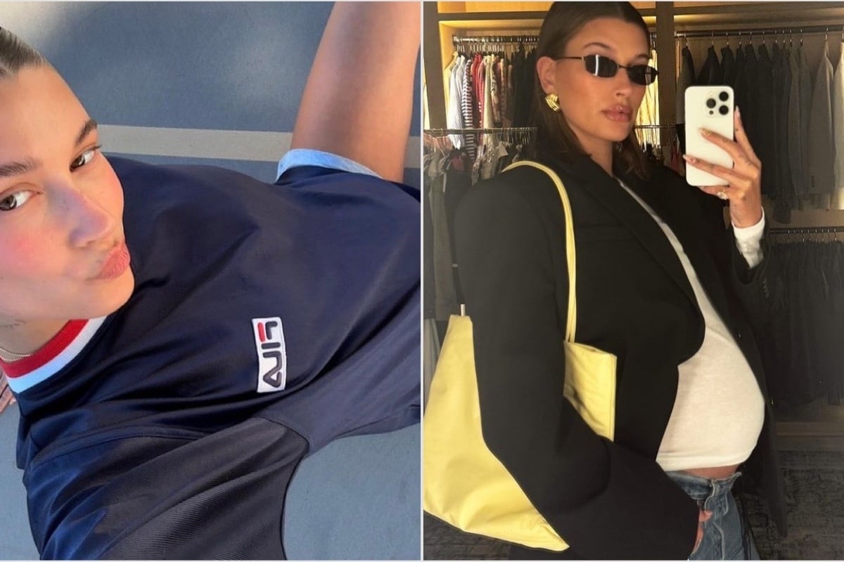 Hailey Bieber is giving cool mom vibes in latest casual maternity looks!