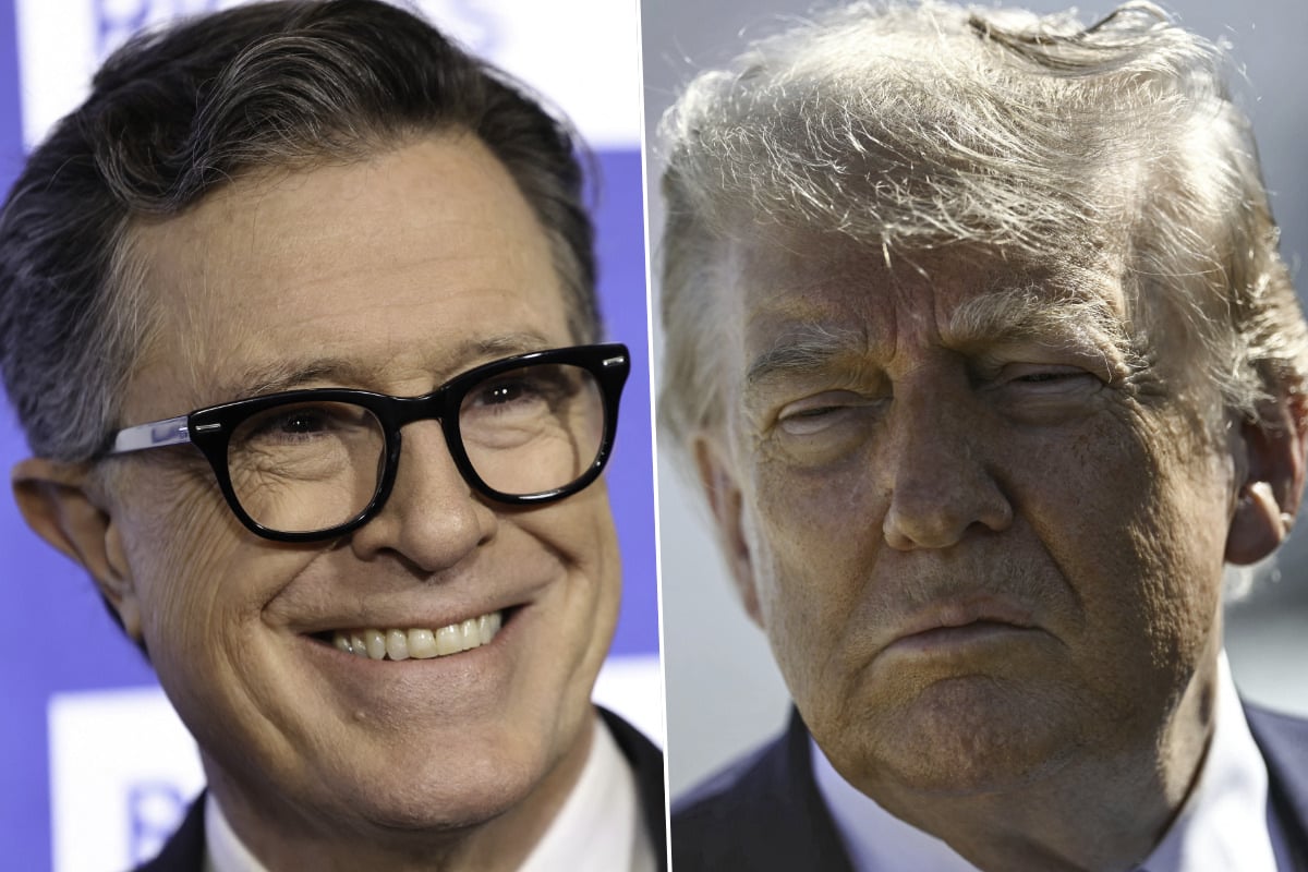 Trump hails end of Colbert's Late Show: "Thank goodness he's finally gone"