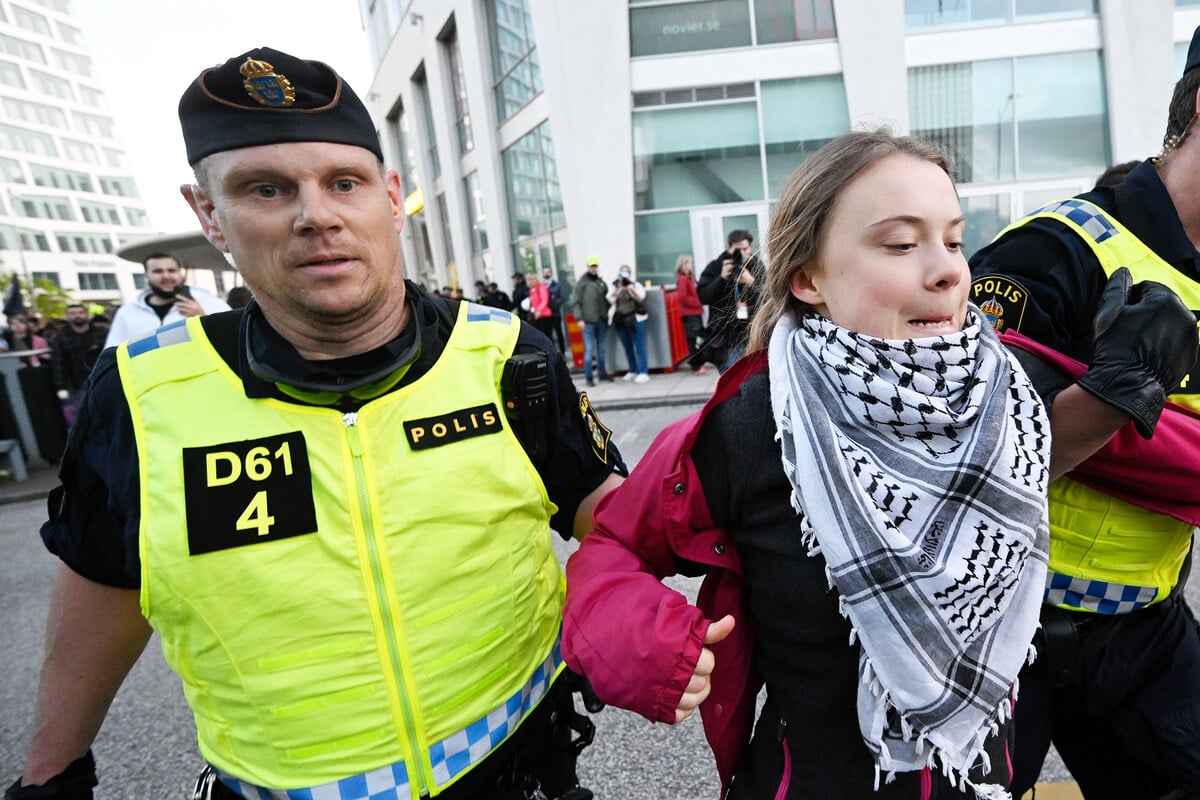 Greta Thunberg vor ESC-Halle festgenommen!