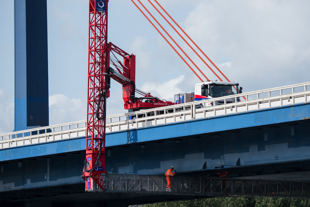 Schon wieder wird die Norderelbbrücke zur Baustelle