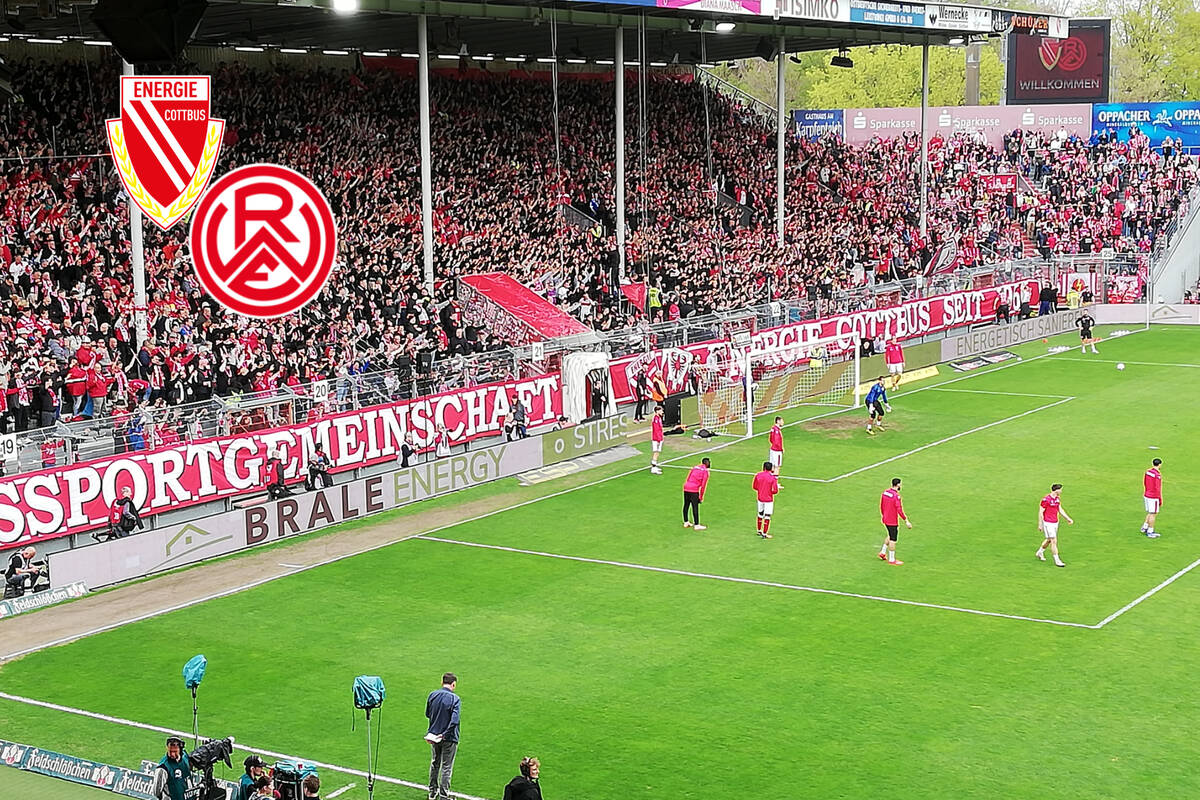 Showdown in Cottbus: Stadion schon vor Anpfiff ein Hexenkessel