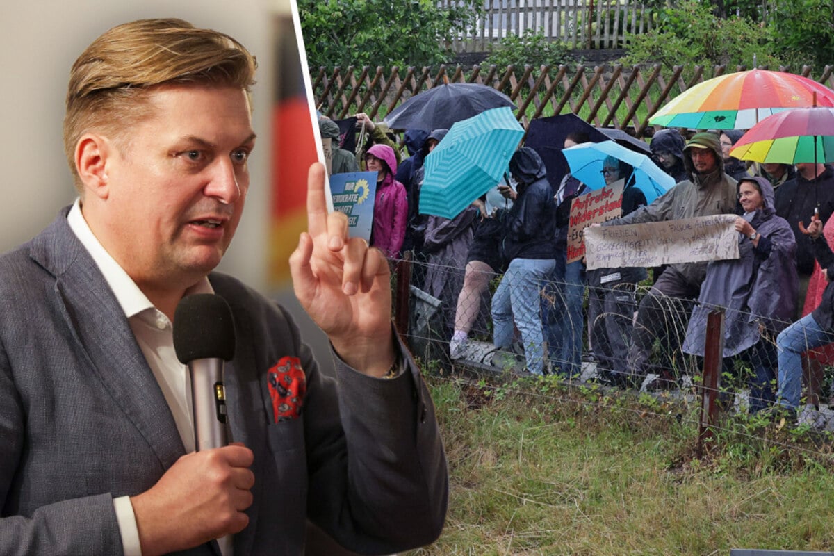 Skandal-AfD-Politiker tritt bei Zwickau auf: Gegenprotest vor Veranstaltung
