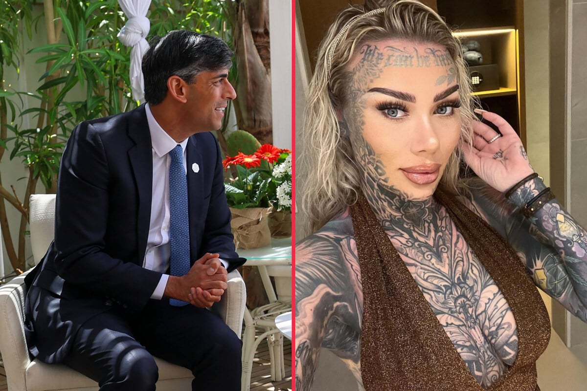 Uks Most Tattooed Mom Meets Prime Minister Rishi Sunak In Bizarre Tv