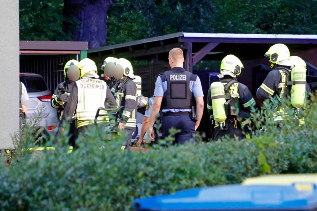 Feuerwehreinsatz in Chemnitz: Garage in Brand geraten