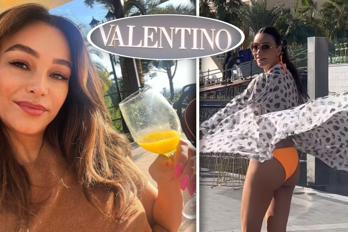 Popo-Blitzer in Dubai: Verona Pooth geht Luxus-Shoppen im Bikini