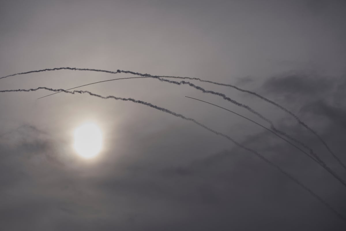 Nahost-Konflikt: Aus Iran abgefeuerte Raketen von israelisch