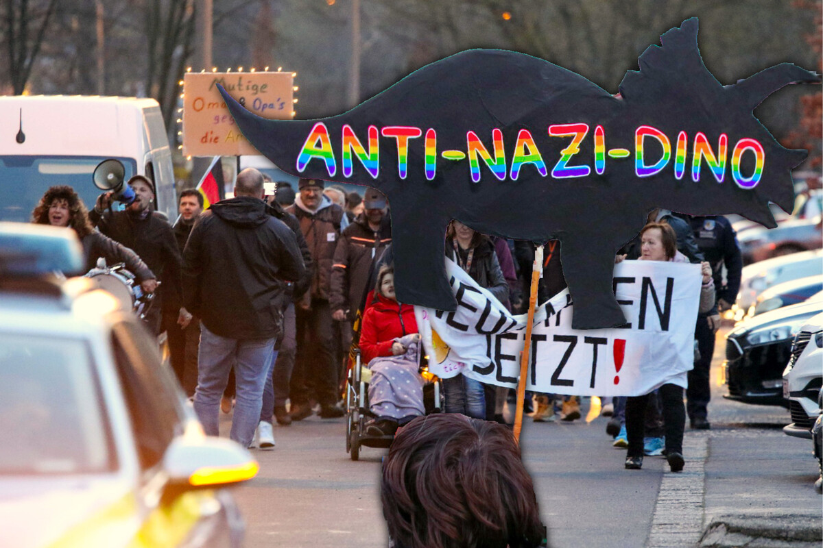 Lautstarke Auseinandersetzung: Leipziger Protestanten stoßen auf Gegenwehr