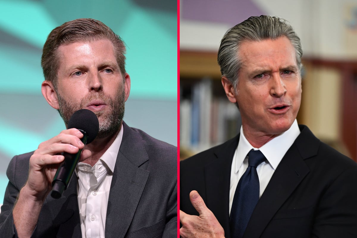 Newsom brutally trolls Eric Trump over his dad's new airport: "Huge accomplishment!"