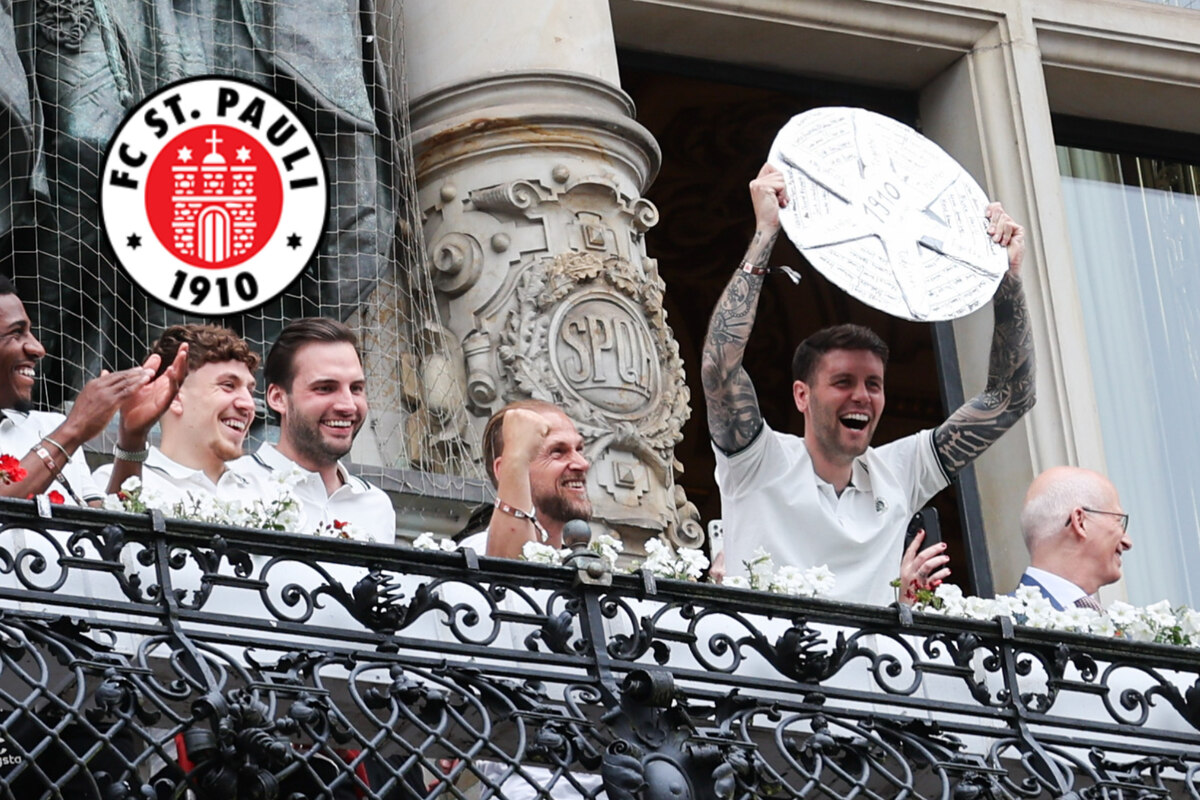 FC St. Pauli stürmt den Rathausbalkon und startet große Meisterparty