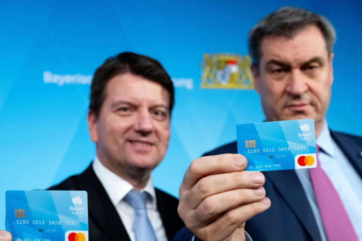 Markus Söder will an 50-Euro-Bargeldgrenze für Bezahlkarte festhalten