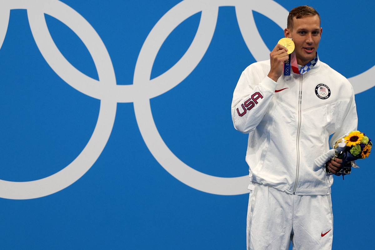 Dressel and Finke gain more gold and Olympic records in the pool for ...