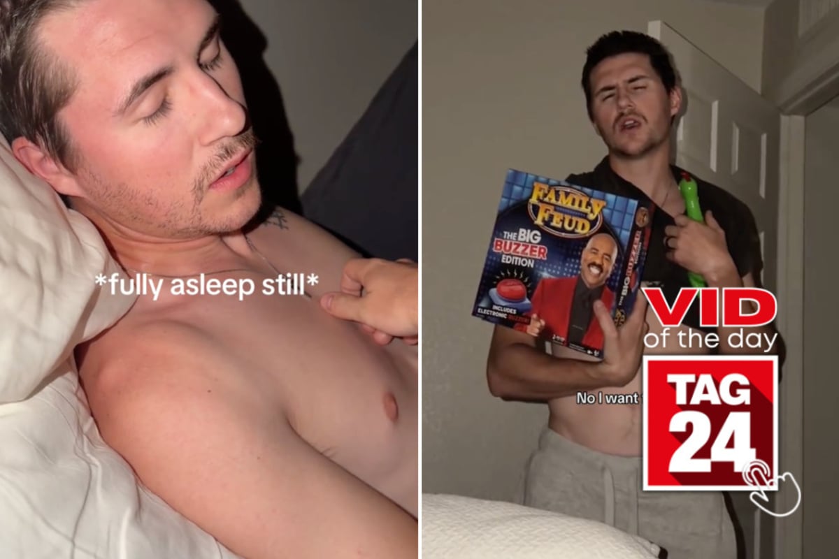 Viral Video of the Day for April 30, 2026: Wife catches husband sleepwalking in funniest way possible