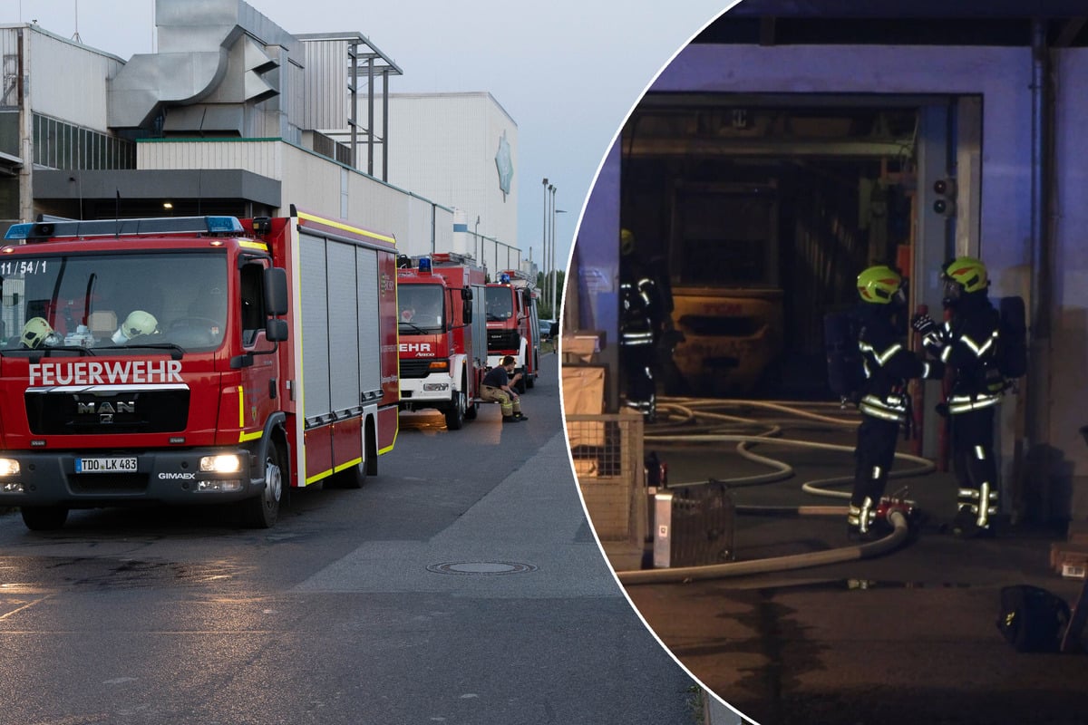 Großeinsatz in Schkeuditz: Gefahrstoffe bei Brand in Metallfirma ausgetreten