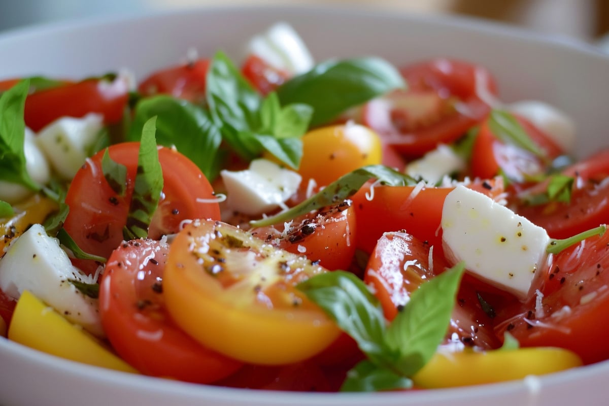Rezept des Tages vom 4.8.2024: Tomaten-Mozzarella-Salat