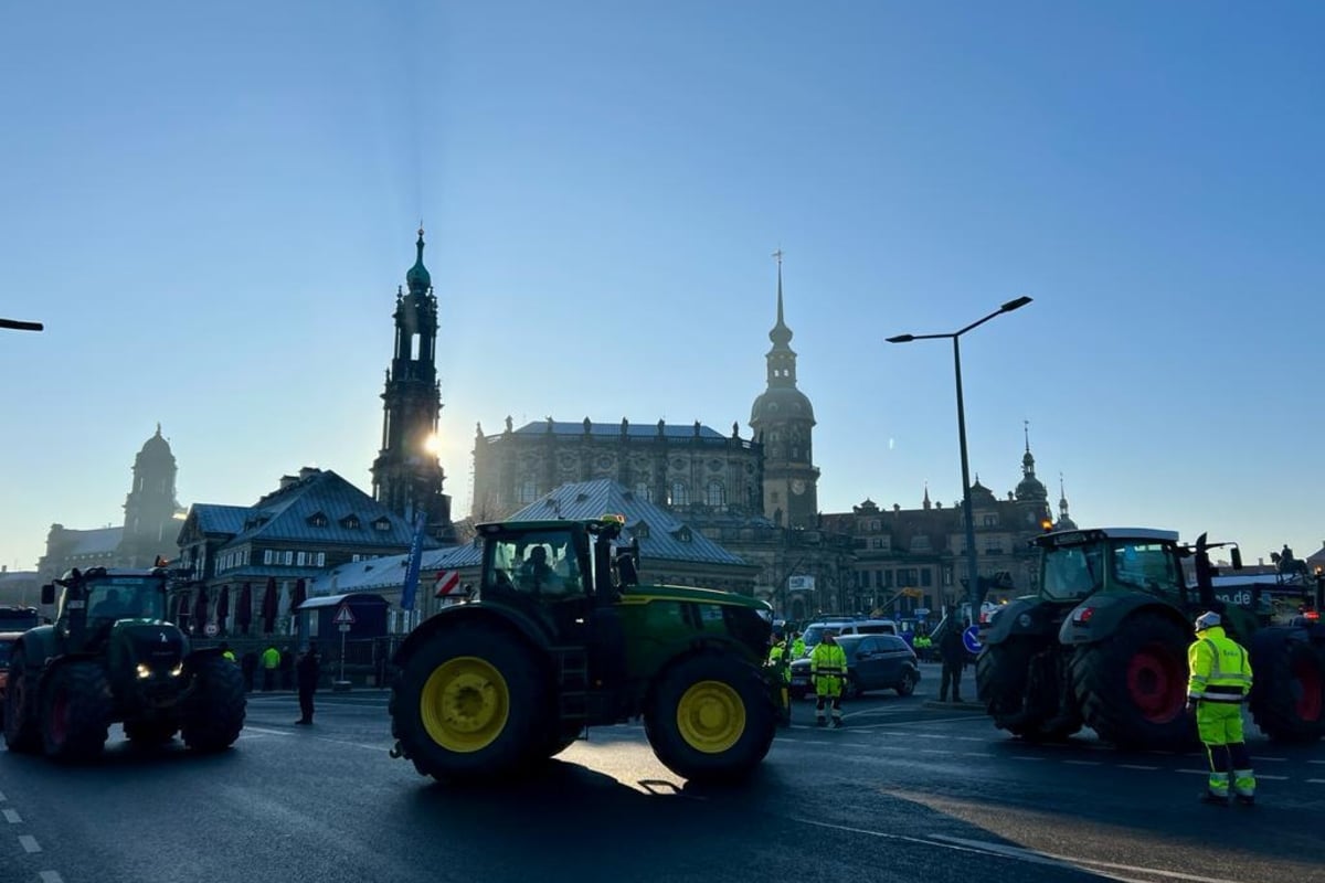 Bauernproteste In Dresden: Autobahnzufahrten Sind Frei ...