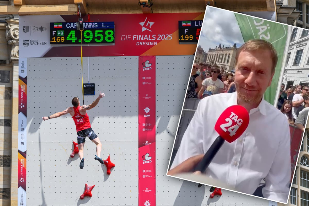 Die Finals 2025 in Dresden: MP Kretschmer macht nach Kletter-Rekord plötzlich Olympia-Ansage!