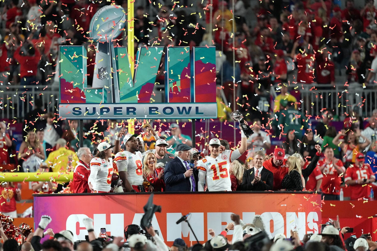 Super Bowl LVII between Chiefs and Eagles sets viewership record