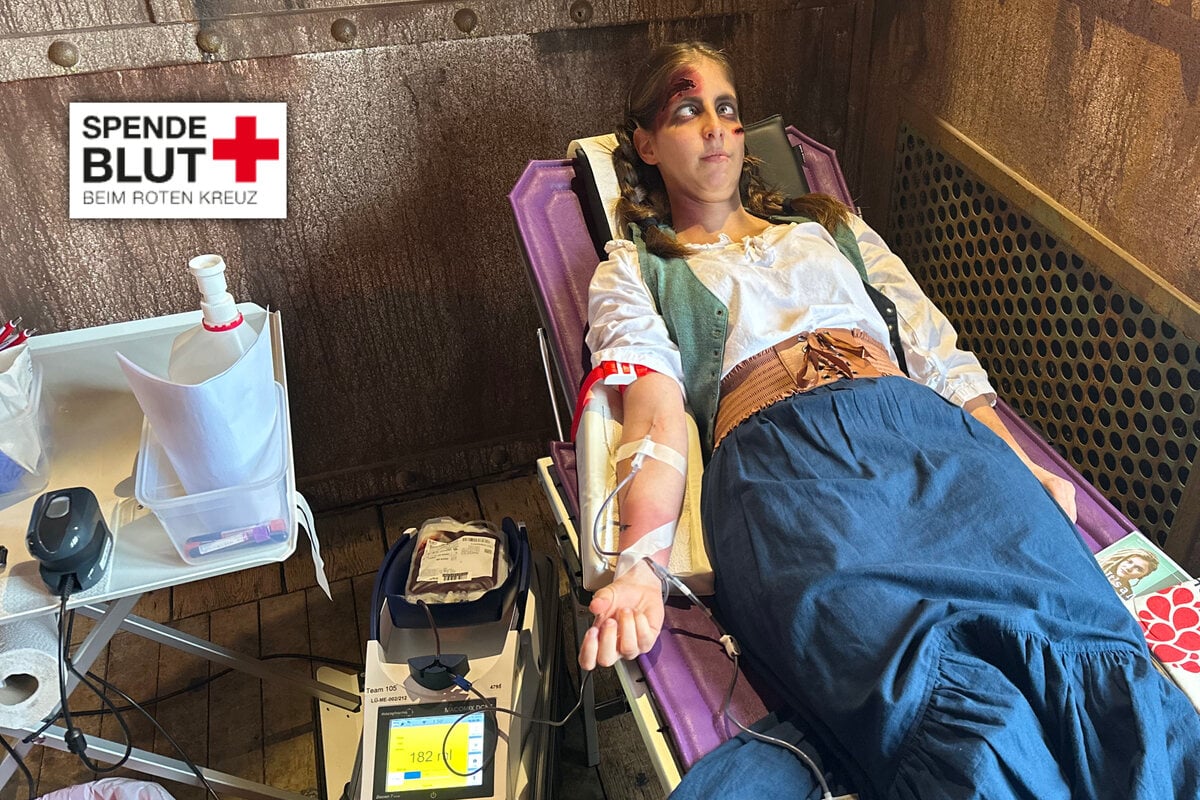 Echtes Blut statt Kunstblut im Hamburg Dungeon: "Blutspende kann Leben retten"