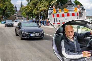 Dresden: Terrassenufer wieder frei - erster Autofahrer hat doppelt Grund zur Freude!