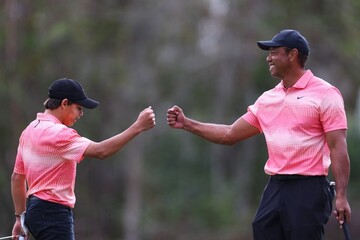 Tiger Woods set to make return to golf competition with son Charlie