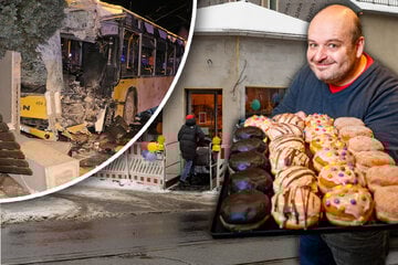 Dresden: Bus-Crash hinterließ Ruine: Dresdner Feinbäckerei wiedereröffnet