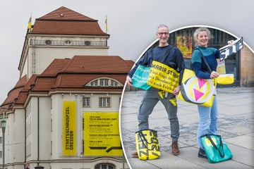 Dresden: Hingucker aus Bannern des Staatsschauspiels: Mit diesen Taschen kann man Kultur tragen