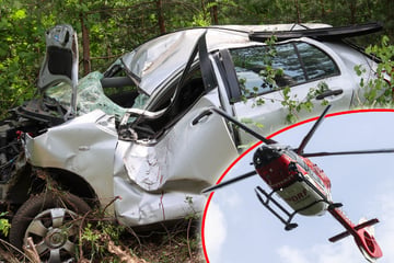 Heftiger Unfall in Niederlausitz: Toyota-Fahrerin kracht gegen Baum