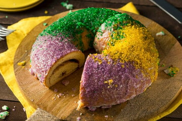 What is king cake? A Mardi Gras treat... with a baby inside