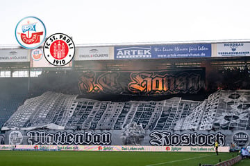 Hansa-Rostock-Fans sorgen bei St.-Pauli-Spiel mit Banner für Eklat