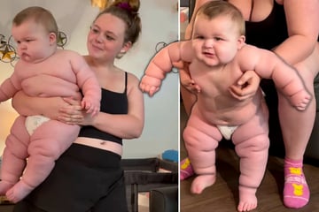 XXL-Baby bringt mit 8 Monaten bereits über 18 Kilo auf die Waage