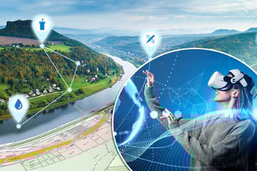 Ein virtuelles 3-D-Modell, das bald jeder nutzen kann: Sachsens digitaler Zwilling