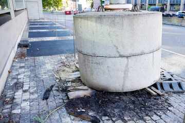 Brennendes Holzbrett löst Polizeieinsatz vor Innenministerium aus
