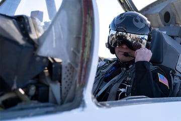 Hegseth plays dress-up as NASA pilot as he hangs with billionaire bestie Bezos