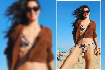 Rebecca Mir postet sexy Bikini-Foto, doch ein Detail irritiert die Fans