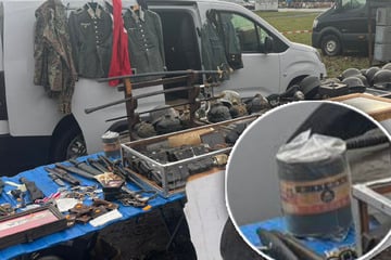 Leipzig: Nazi-Fund sorgt für Großeinsatz auf Flohmarkt: Polizei und ABC-Trupp rücken aus