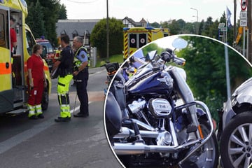 Unfall mit Harley östlich von Dresden: Biker vor Ort reanimiert