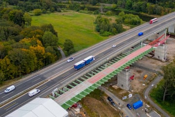 A14 in Sachsen: Neben der Muldebrücke wächst das nächste Bauwerk