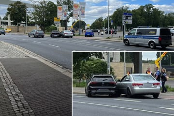 Ein Verletzter bei Unfall in Dresden: VW und Hyundai schrammen am Ostra-Ufer aneinander!