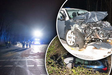 Heftiger Unfall auf Kreuzung: Opel und BMW krachen zusammen - beide Fahrer verletzt
