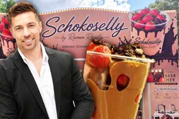 Dresden: DSDS-Gewinner Ramon Roselly verkauft Schoko-Erdbeeren zum Stadtfest